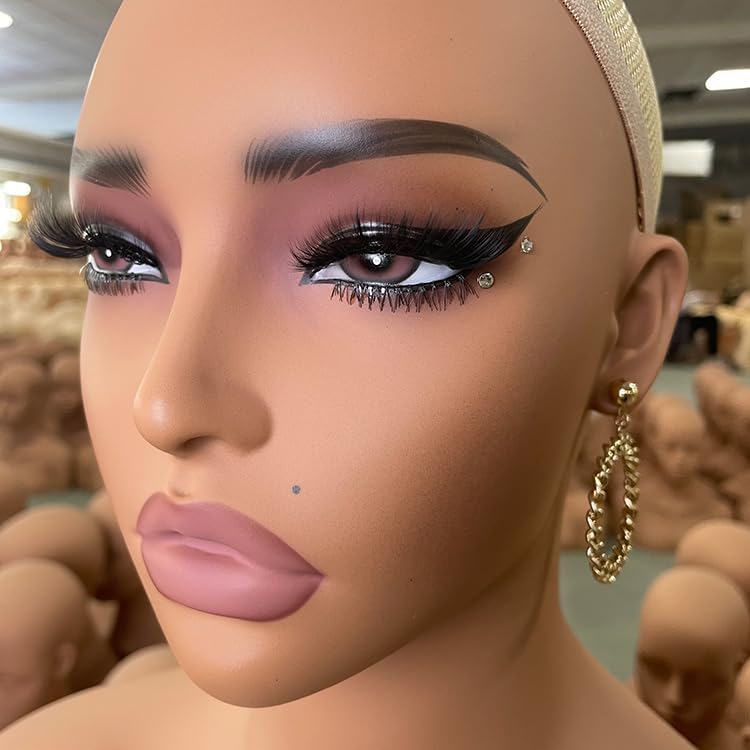 L7 MANNEQUIN European American Femlae Model Head Display Props Mannequin Head with Shoulders Bust (DC YH W) - Image 1